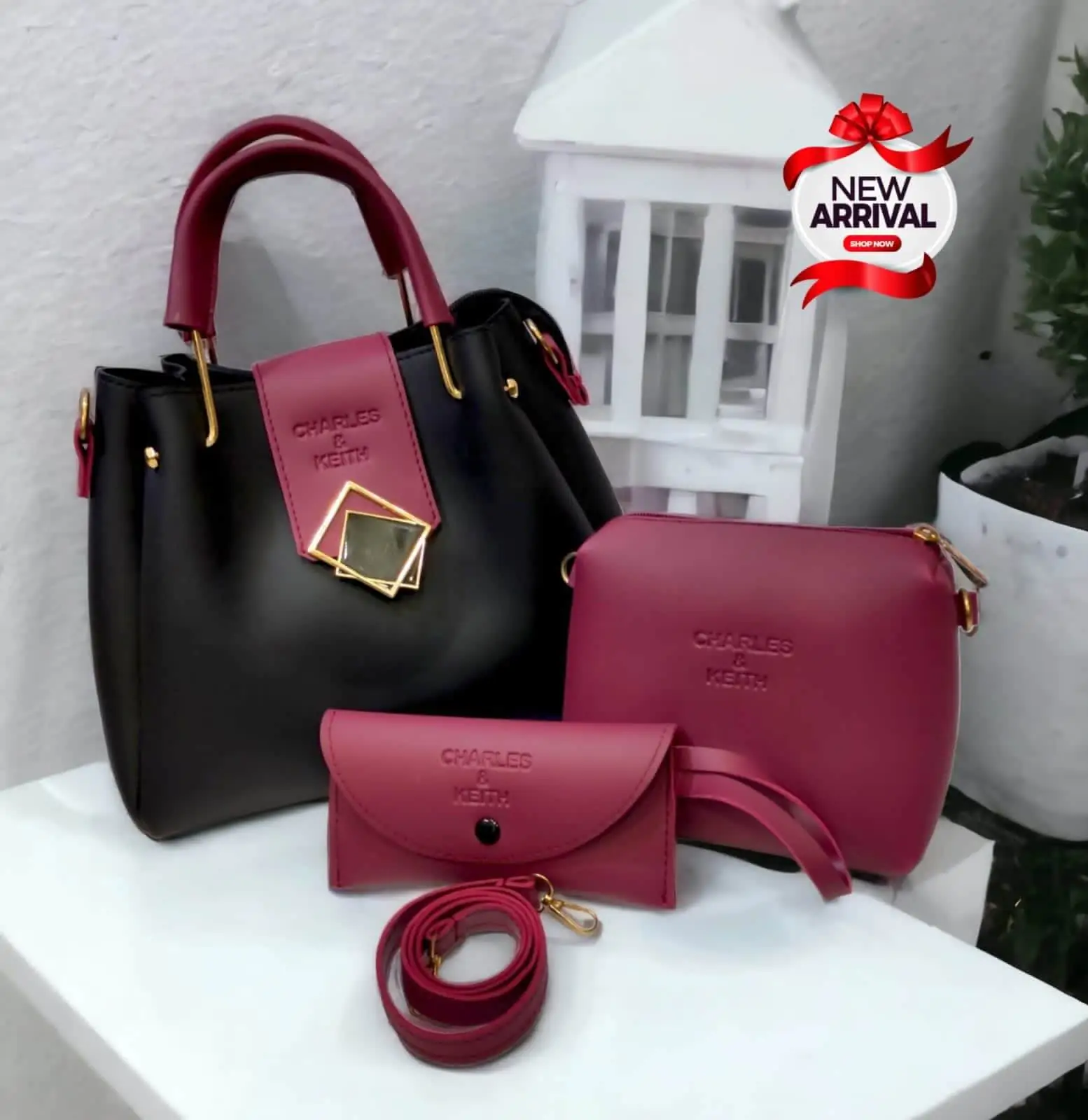 Aogist Mini Leather Backpack Purse 3 Pieces Set Bowknot India | Ubuy