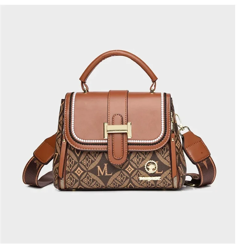 handbags - elixir bags in pakistan - shoulder bags - woman bags - brown 1989 - designer bags