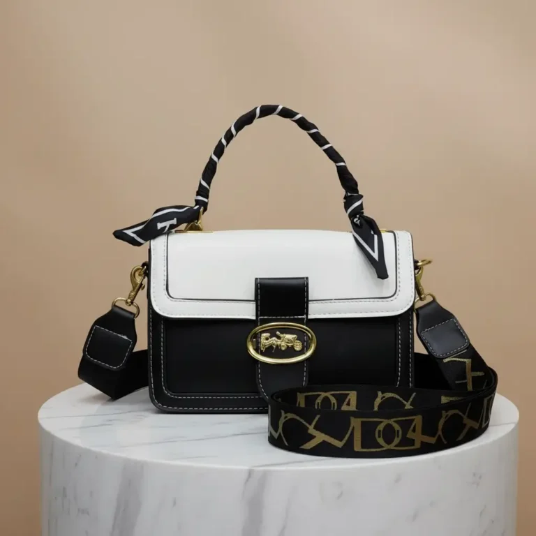 black cross body bag with lovely long strap.