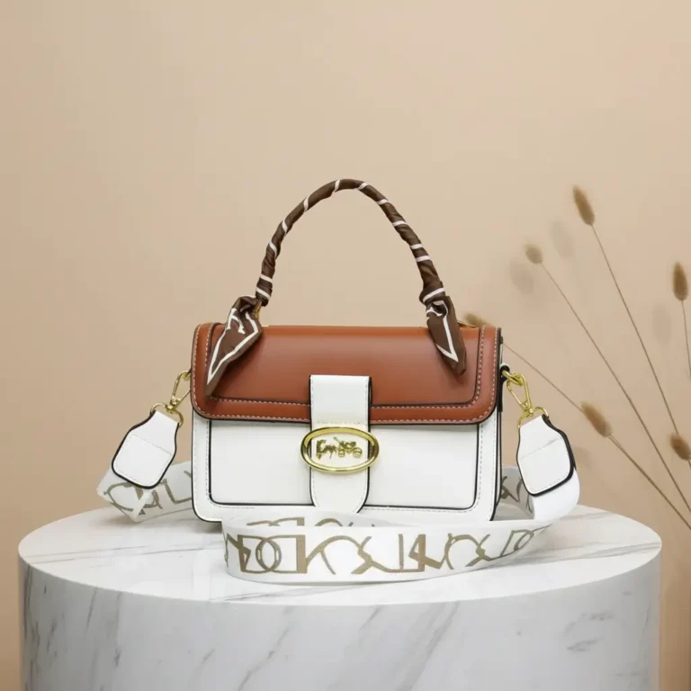 brown cross body bag with lovely long strap.