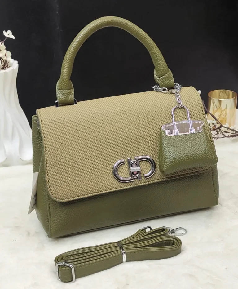 elixir bags - imported handbags - shoulder bag - dark emerald