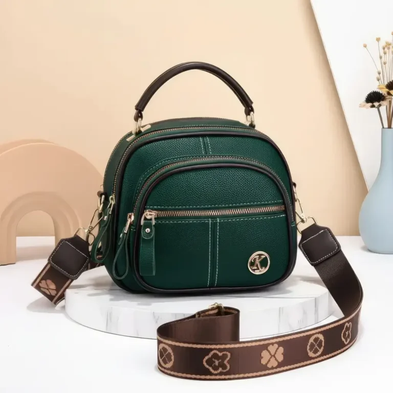 Elixir imported handbag in green color – premium ladies bag